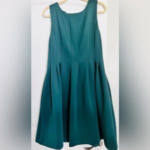 Calvin Klein Scuba Fit & Flare Pleated Dress- Size 12